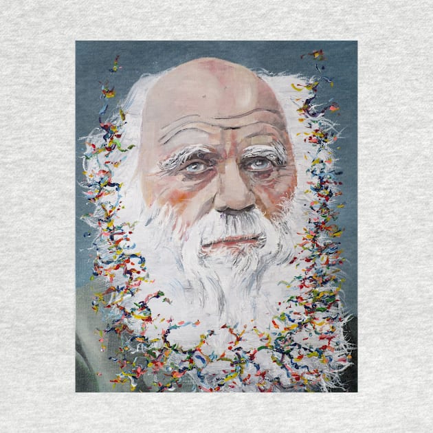 CHARLES DARWIN oil portrait .2 by lautir